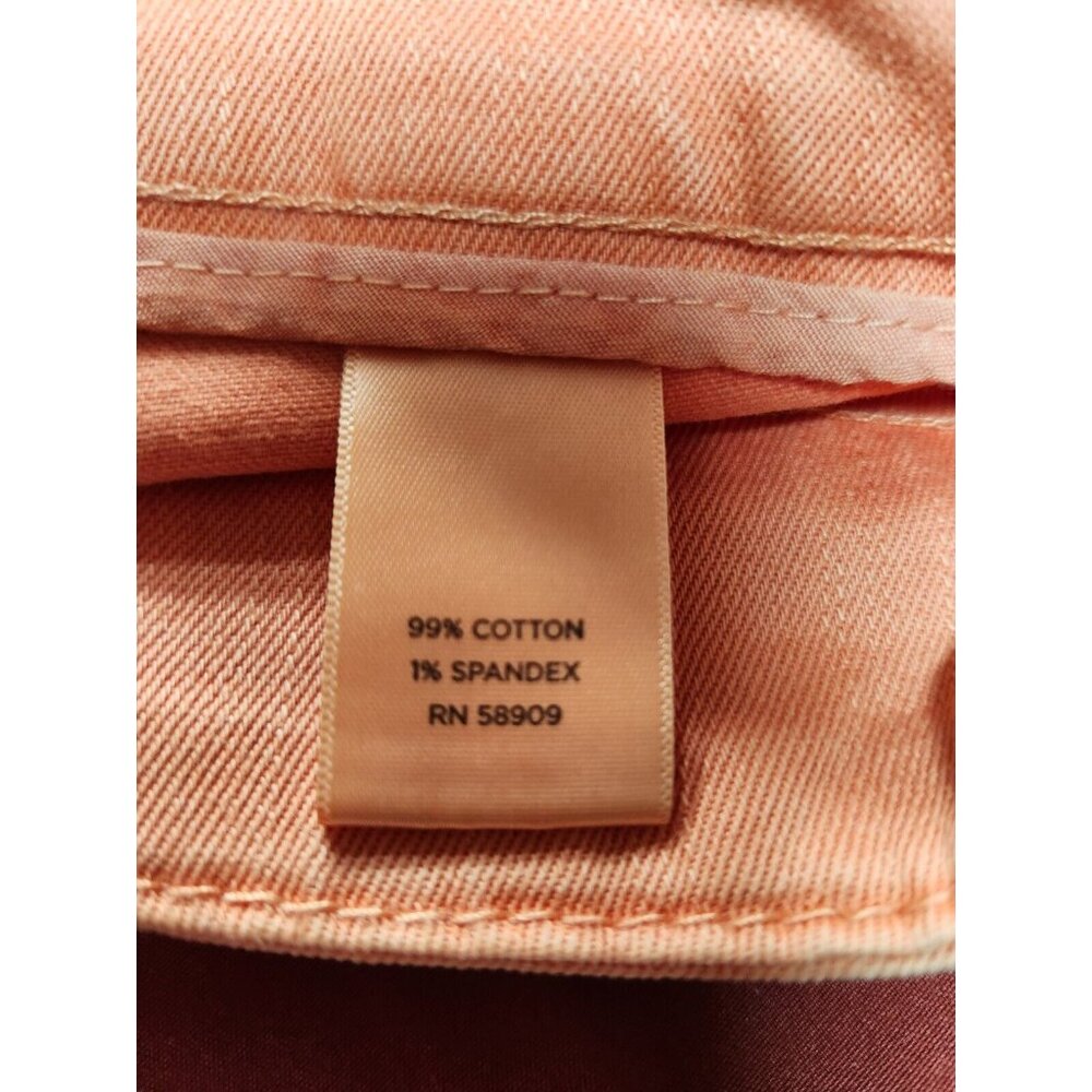 Westbound Womens Size 10 P orange  High-Rise skinny crop pull on jeans --18 - Picture 4 of 11